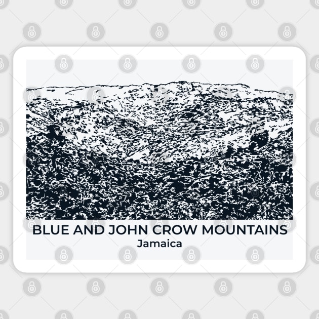 Blue and John Crow Mountains - Jamaica Magnet by Lakeric
